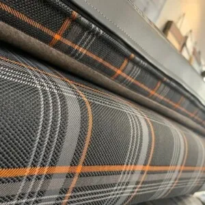 Caravan upholstery — finished work, in van