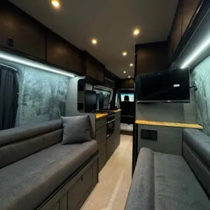 Caravan upholstery — finished interior