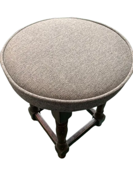 Bar stool reupholstered