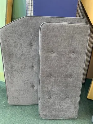 Grey caravan cushion set