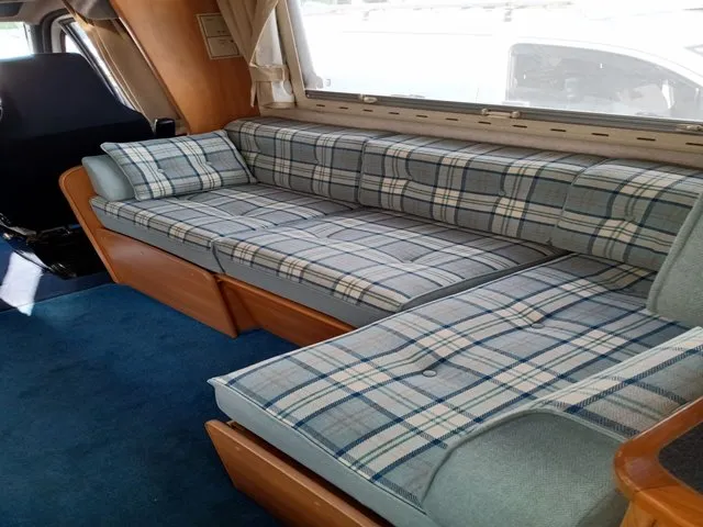 Motorhome interior fully reupholstered