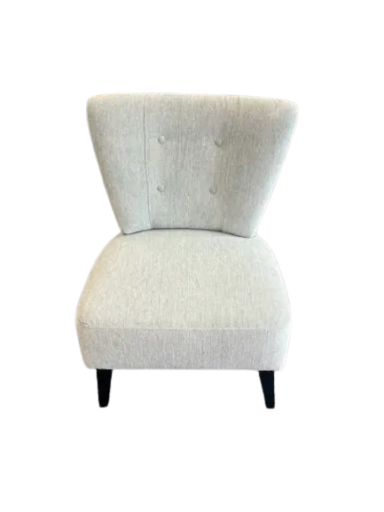 Small accent chair reupholstered