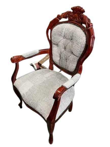 Antique armchair fully restored and reupholstered