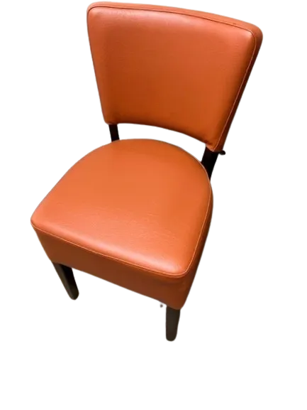 Restaurant dining chair reupholstered
