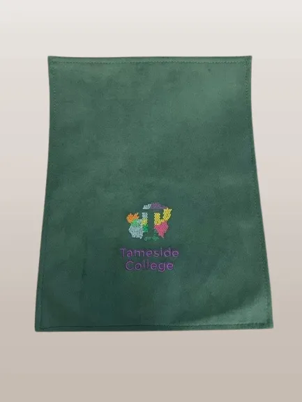 Embroidered antimacassar made to order for Tameside College