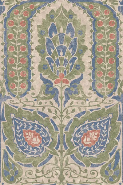 Archive Collection on Linen Boscome Garden Green swatch