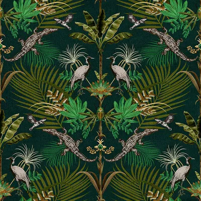 Earth Odyssey by Becca Who Crocodilia Jungle swatch