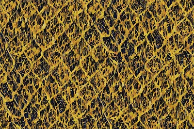 Contemporary Velvet Crystal Velvet Print Ochre swatch