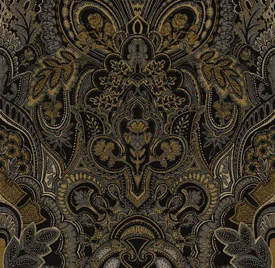 Absolute Loveliness - Beautiful Damask Dangereuse Anthracite swatch