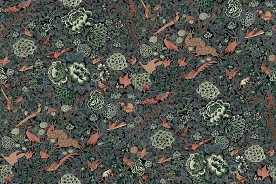 Archive Collection Forest Scene Midnight swatch
