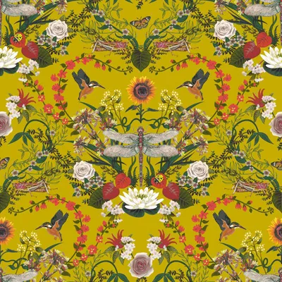 Curious Creatures by Becca Who Garden Treasures Citrus swatch