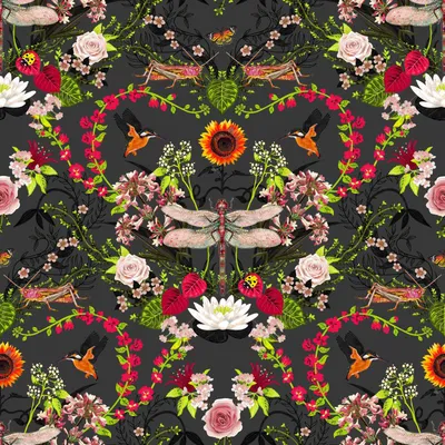 Curious Creatures by Becca Who Garden Treasures Steel swatch