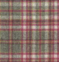 Wool Plaid Vol 2 Harrogate Plaid Fuchsia Grey swatch