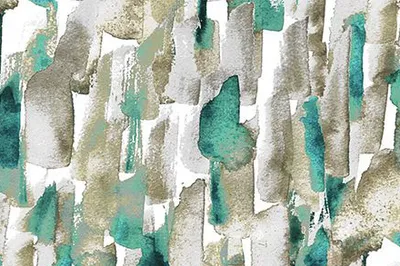 Contemporary Velvet Impasto Velvet Print Turquoise swatch