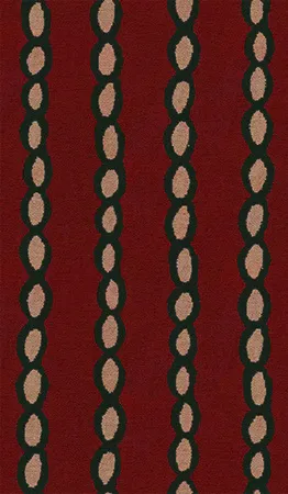 Archive Collection Jaipur Stripe Scarlet swatch