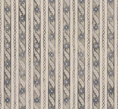 Archive Collection on Linen Jaipur Barley Stripe Steel swatch