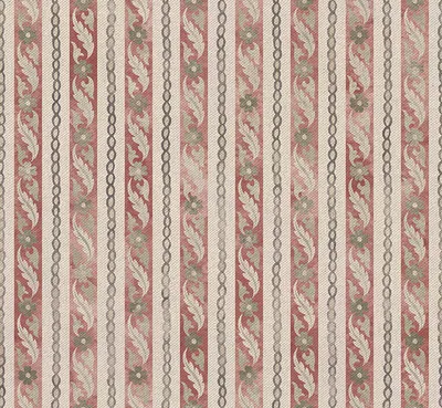 Archive Collection on Linen Jaipur Barley Stripe Indian Red swatch