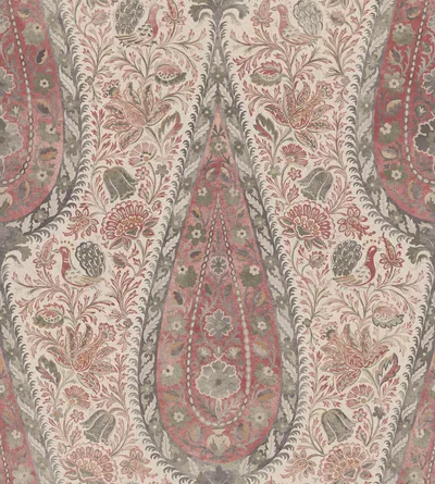 Archive Collection on Linen Jaipur Indian Red swatch