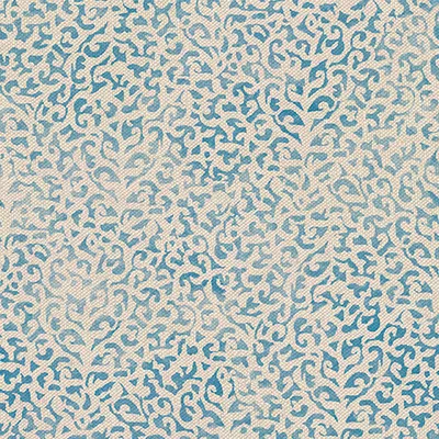 Archive Collection on Linen Kandesh Co-ord Carolina Blue swatch
