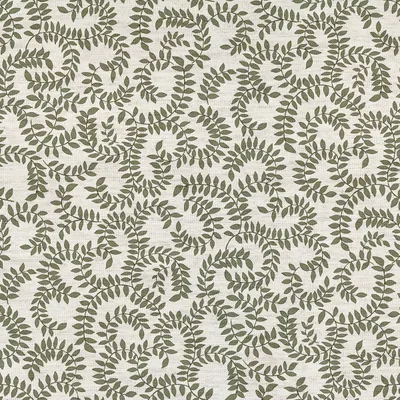 Bloom Britannia Leaf Scroll Forest swatch