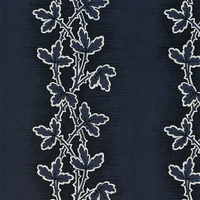The Arthur Portfolio Lunds Leaf Denim 1 swatch