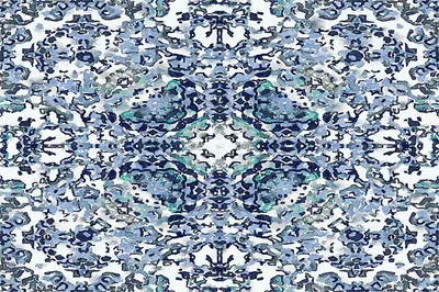 Contemporary Velvet Prism Velvet Print Blue swatch