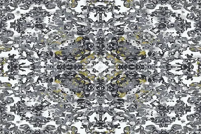 Contemporary Velvet Prism Velvet Print Steel swatch