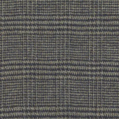 Pendle Tweed Classic Demdike Check Midnight swatch
