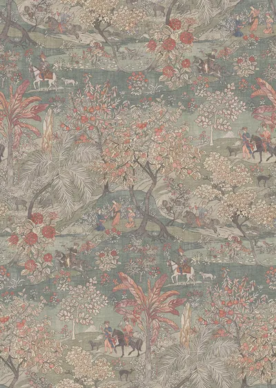 Archive Collection on Linen Persian Wood Sage swatch