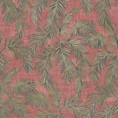 Archive Collection on Linen Persian Wood Co-ord Chilli swatch