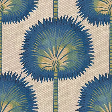 Archive Collection on Linen Rajastan Co-ord Ultramarine swatch
