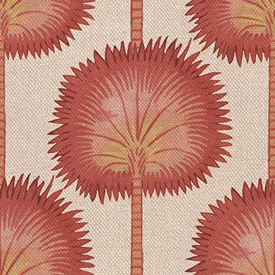 Archive Collection on Linen Rajastan Co-ord Vermillion swatch