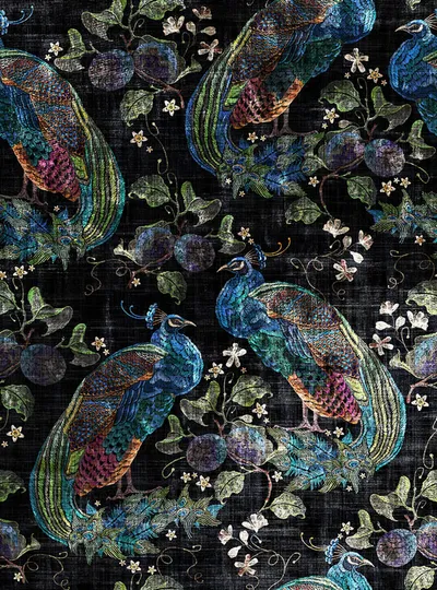 Peacock Opulence Black swatch