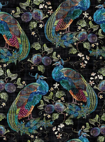Peacock Luxor Black swatch