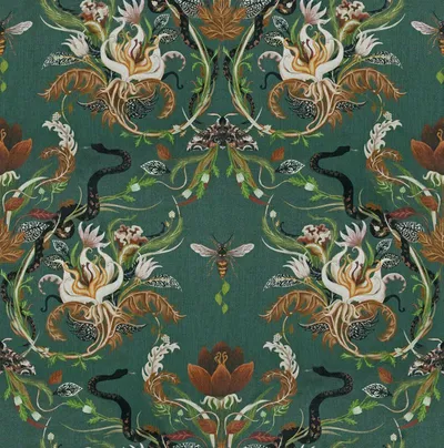 Earth Odyssey by Becca Who Serpentwined Forest swatch