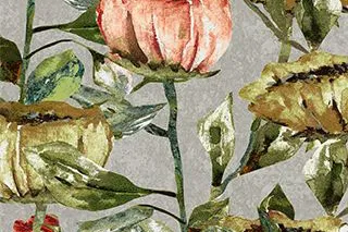 Contemporary Velvet Tulippa Velvet Print Natural swatch