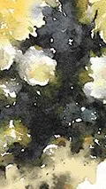 Contemporary Velvet Vague Velvet Print Lemon swatch
