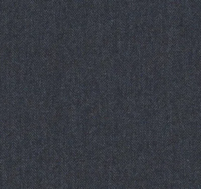 Wool Herringbone Oxford Blue swatch