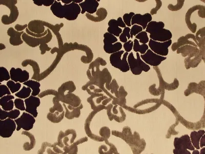 Eleganza Floral 2 Colour Damson/Grey swatch
